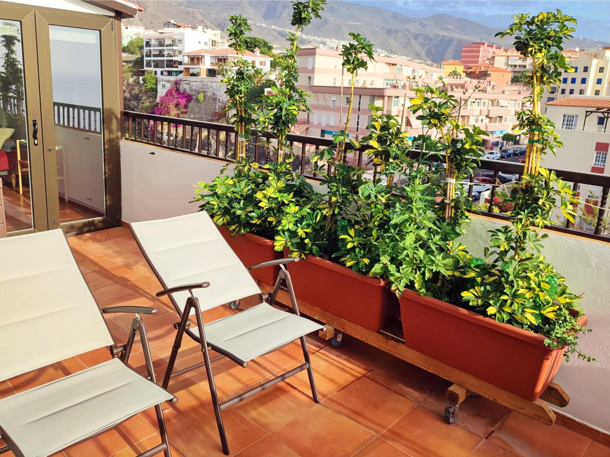 Piso En Candelaria Con Terraza, Vistas Al Mar, Aire Acondicionado Y Garaje Apartment Luaran gambar